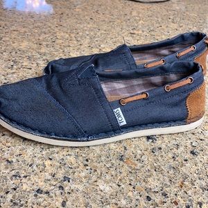 Toms Suede and Blue Shoes